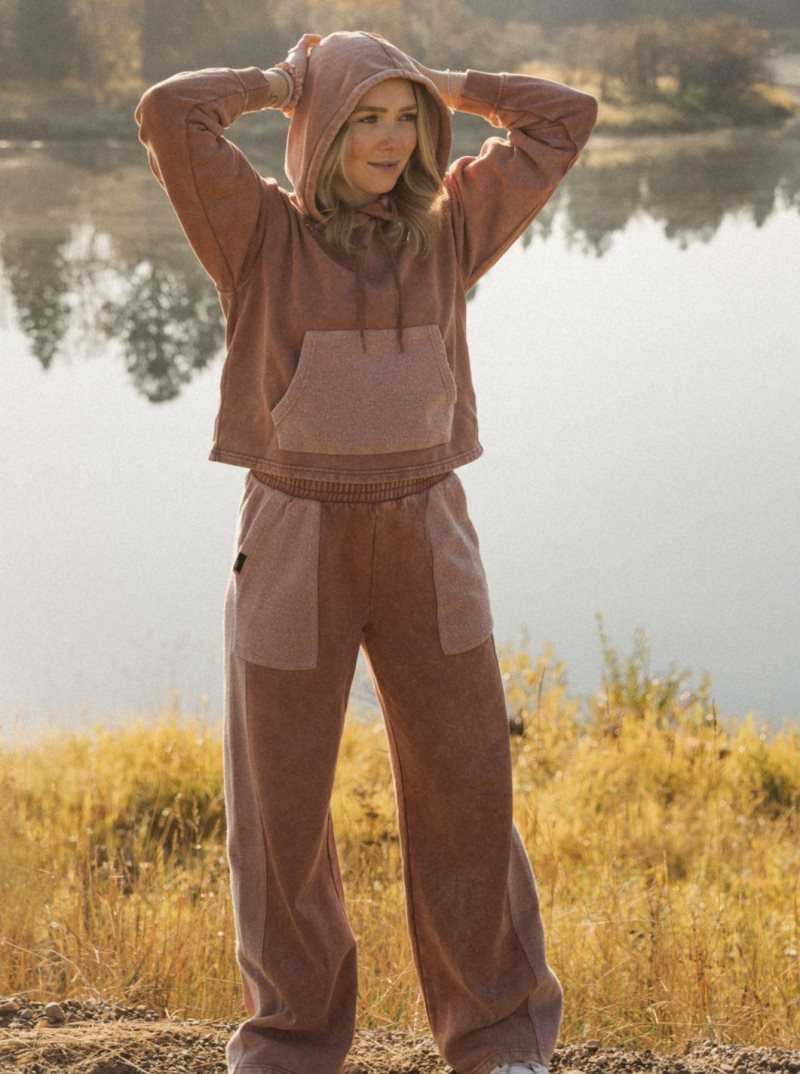 Chandails En Molleton Roxy Game Changer Hoodie Femme | 836274NRZ