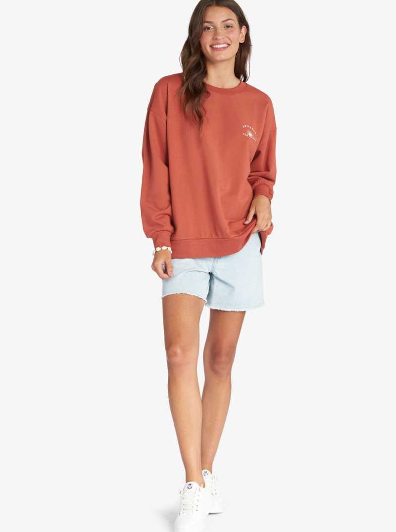 Chandails En Molleton Roxy Morning Hike Pullover Femme | 803476MYW
