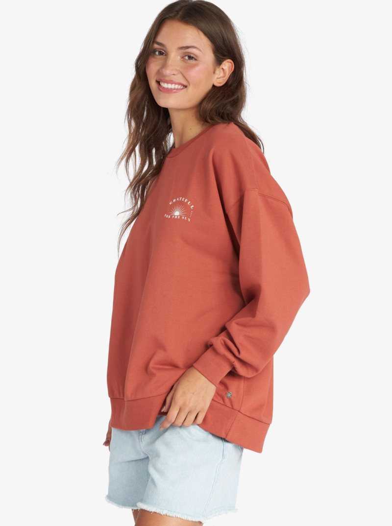 Chandails En Molleton Roxy Morning Hike Pullover Femme | 803476MYW