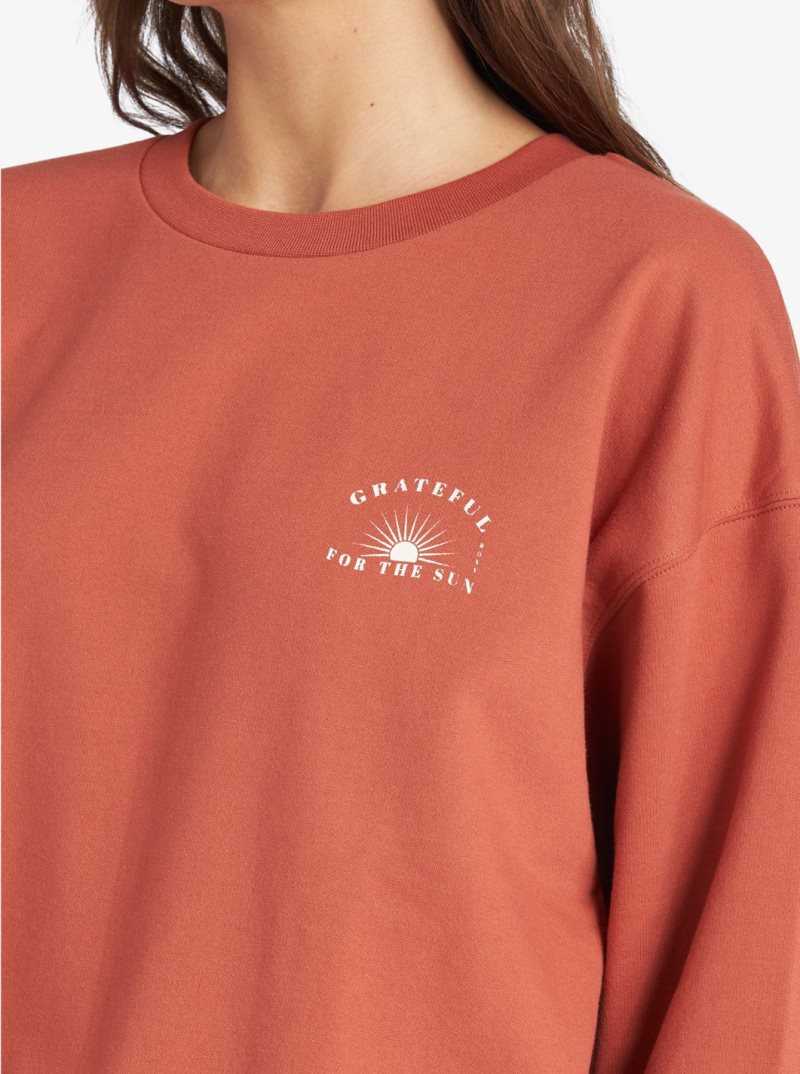 Chandails En Molleton Roxy Morning Hike Pullover Femme | 803476MYW