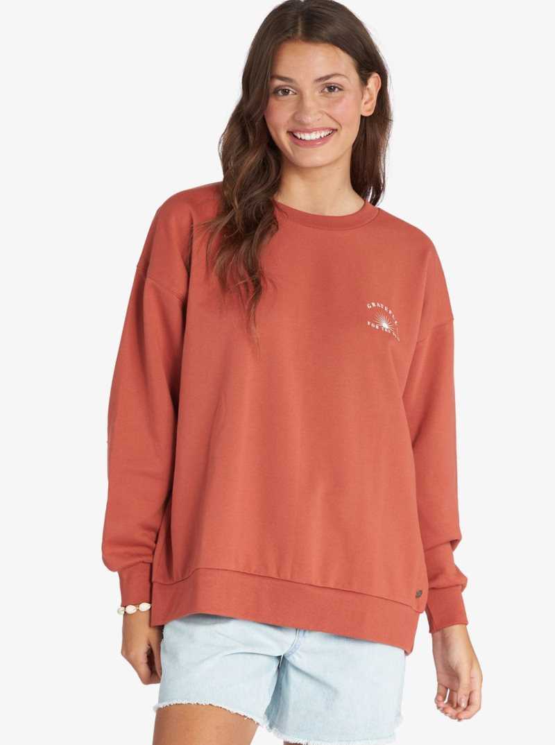 Chandails En Molleton Roxy Morning Hike Pullover Femme | 803476MYW