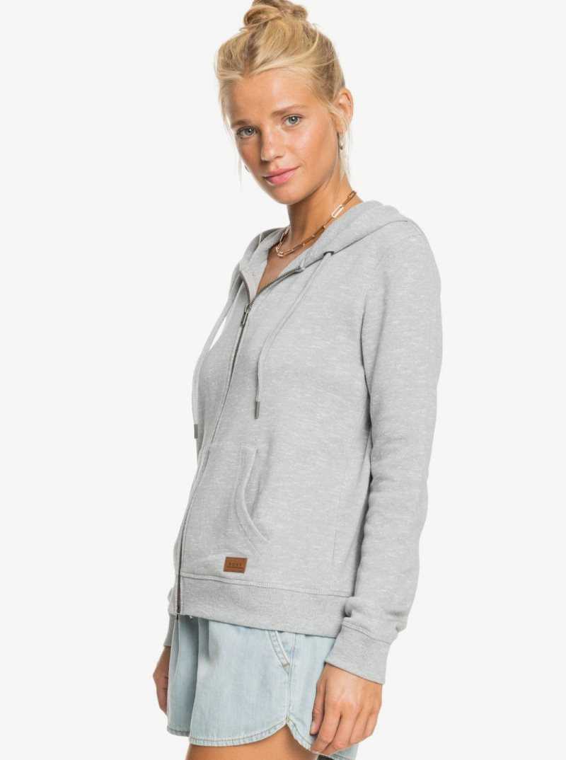 Chandails En Molleton Roxy Perfect Wave Zip Up Hoodie Femme | 452638JUN