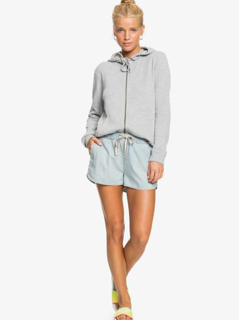 Chandails En Molleton Roxy Perfect Wave Zip Up Hoodie Femme | 452638JUN