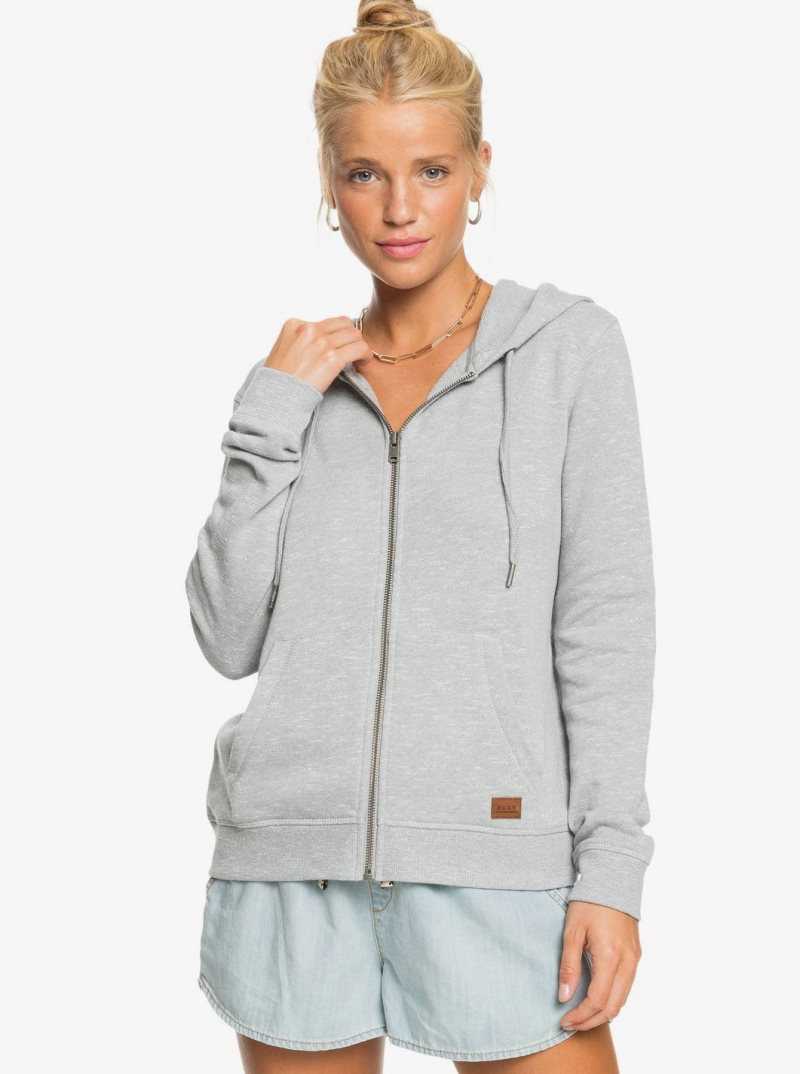 Chandails En Molleton Roxy Perfect Wave Zip Up Hoodie Femme | 452638JUN