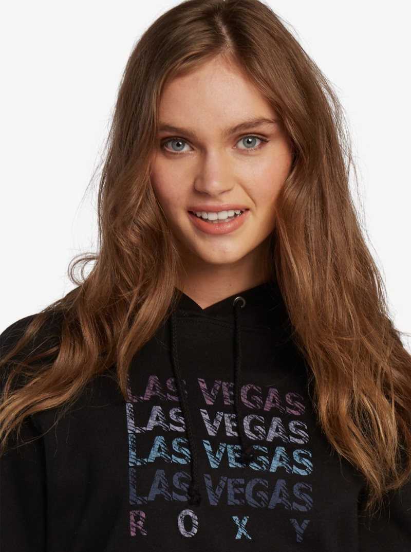 Chandails En Molleton Roxy Rainbow Vegas Las Vegas Hoodie Femme Noir | 138469AVO