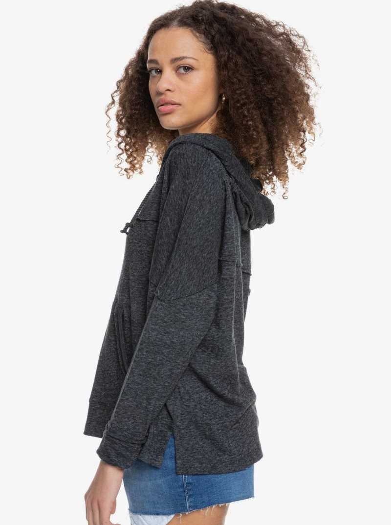 Chandails En Molleton Roxy Surfer Paradise Knit Femme Grise Foncé | 365078GPC