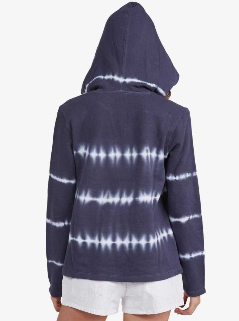 Chandails En Molleton Roxy Surfing Days Poncho Hoodie Femme Indigo | 638245IQT