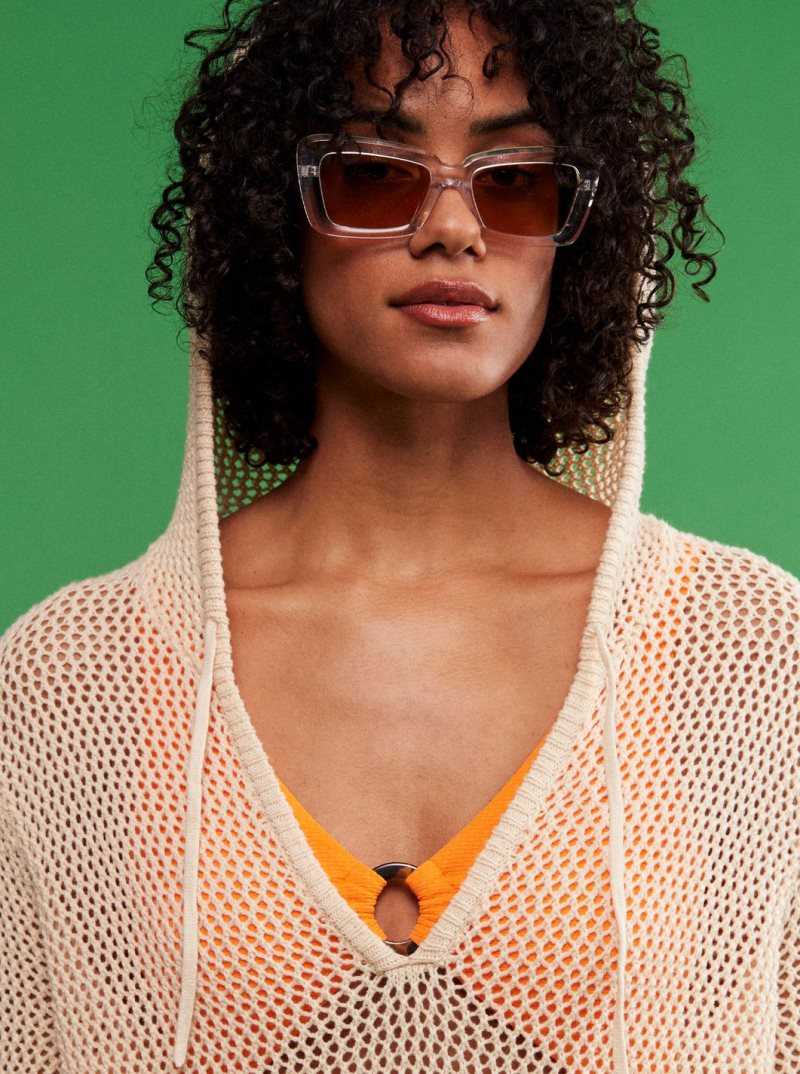 Chandails Roxy After Beach Break Poncho Hoodie Femme | 741928VUC