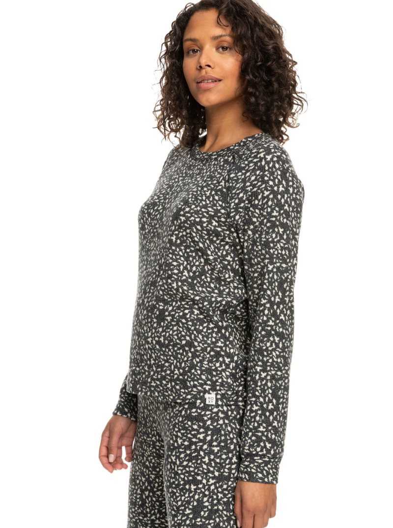 Chandails Roxy Anchors Away Printed Rib Long Sleeve Top Femme | 739418PYL