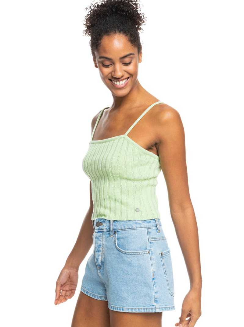 Chandails Roxy Dream Sign Knit Tube Top Femme Vert | 187302SGA