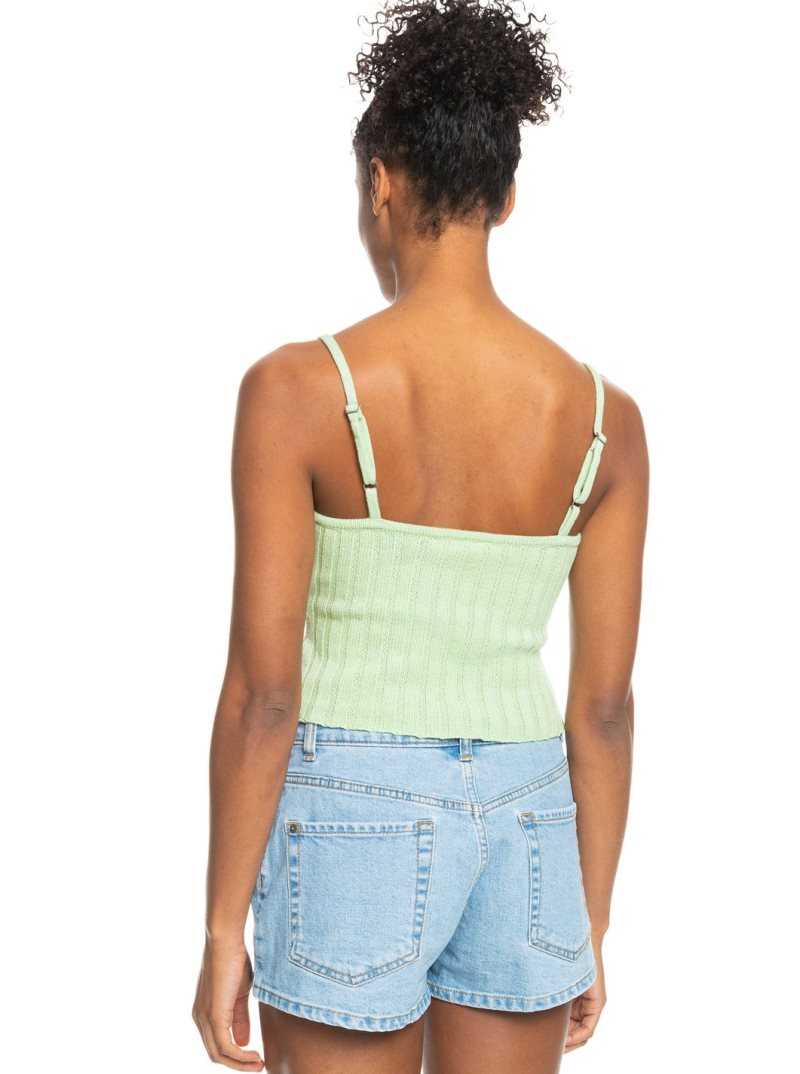 Chandails Roxy Dream Sign Knit Tube Top Femme Vert | 187302SGA