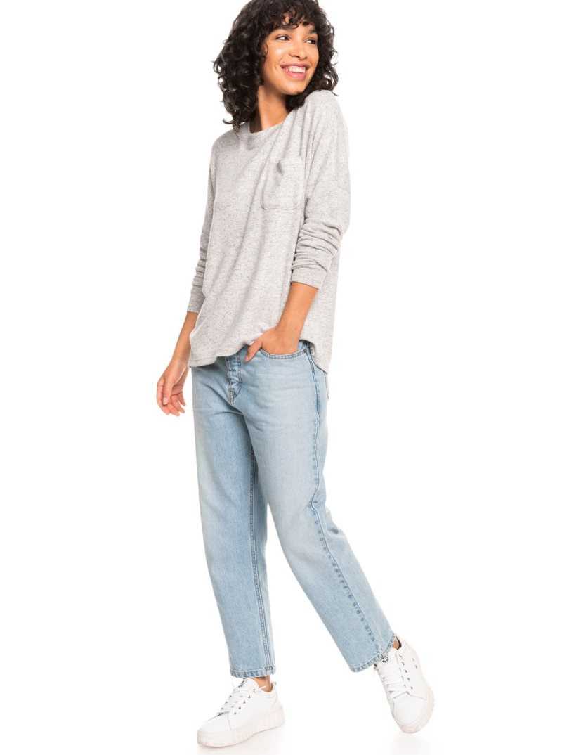 Chandails Roxy Décontractées Vibe Long Sleeve Pocket T-Shirt Femme | 301426NYT