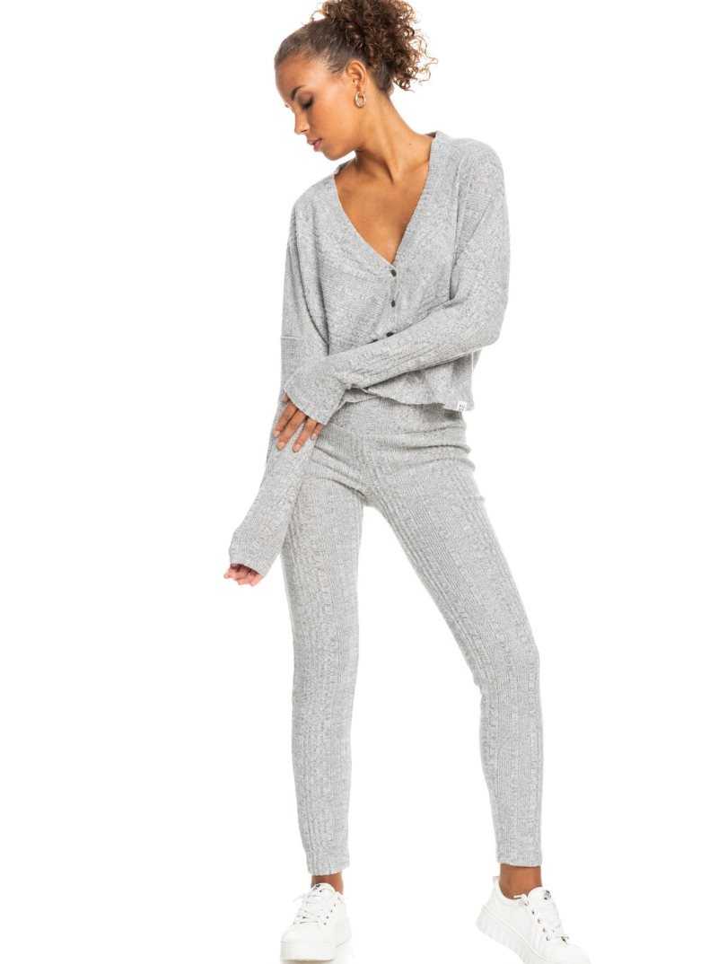 Chandails Roxy Lazy Day Button Down Cardigan Pull Femme | 185706YGZ