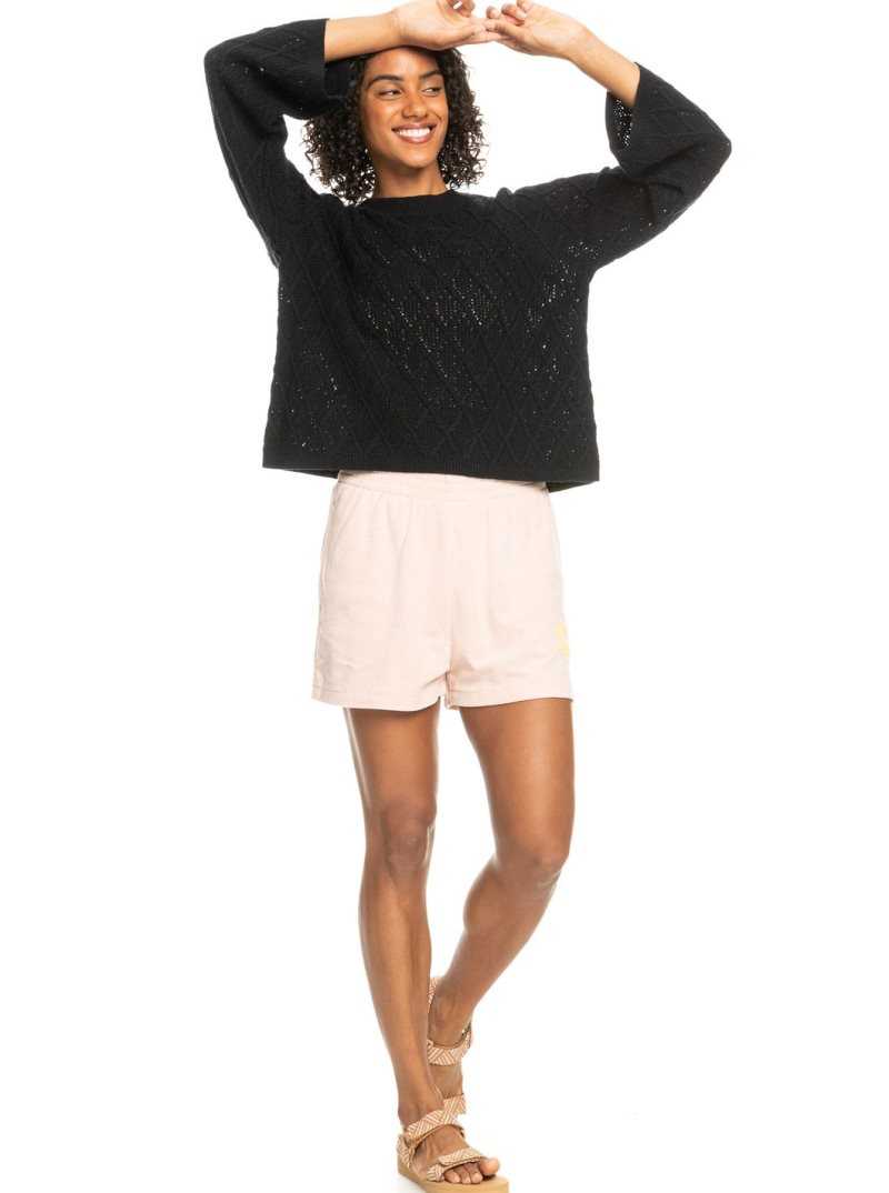 Chandails Roxy Paper Hearts Crew Neck Pull Femme Grise Foncé | 109654SIQ