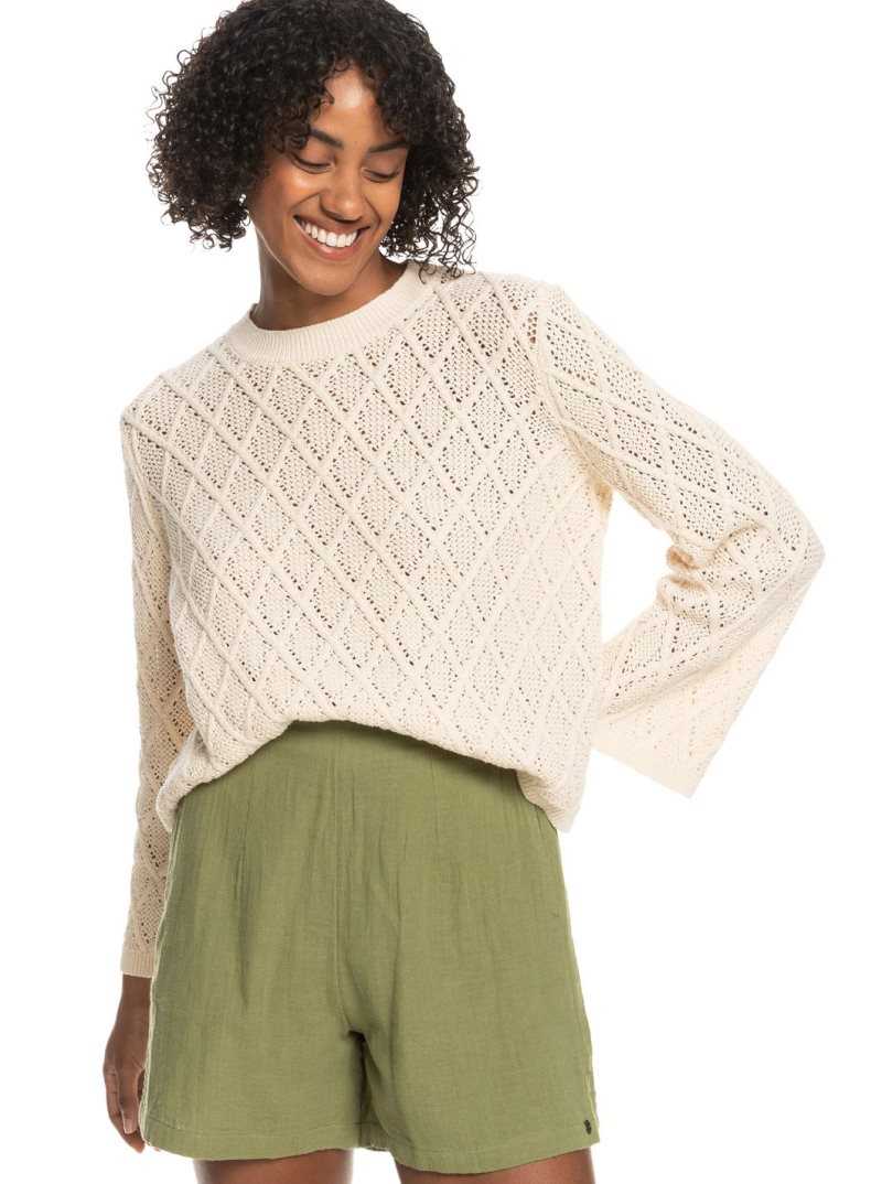 Chandails Roxy Paper Hearts Crew Neck Pull Femme | 538042FTI