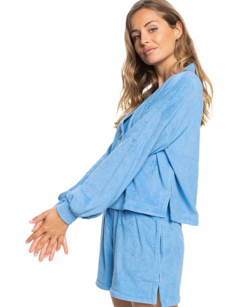 Chandails Roxy Threes Company Organic Button-Front Cardigan Pull Femme | 741023AVJ