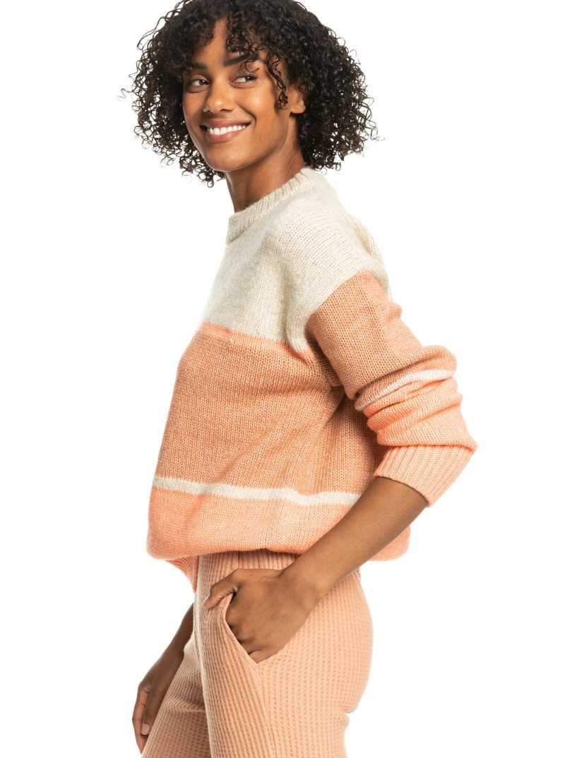 Chandails Roxy Too Far Crew Neck Pull Femme | 180243FSP