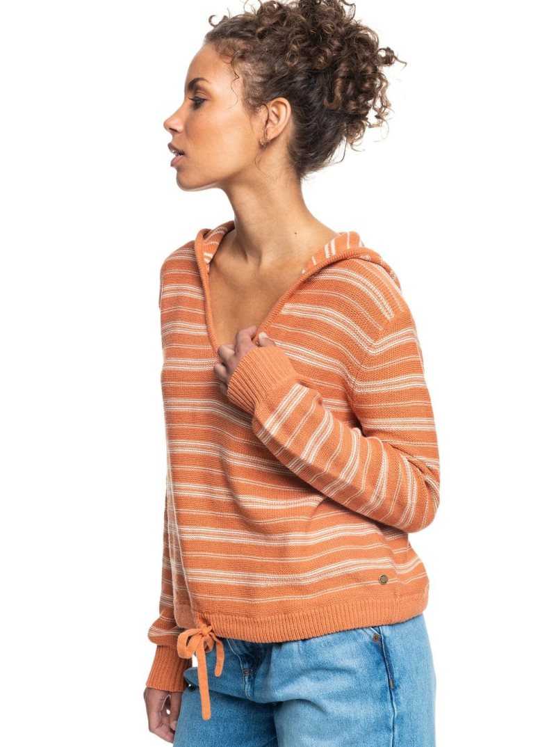 Chandails Roxy Turning Out Pull Femme Stripes | 942105HEK