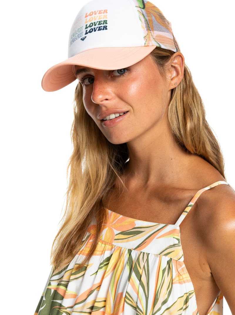 Chapeaux Roxy Donut Spain Trucker Femme Blanche | 051736YTE