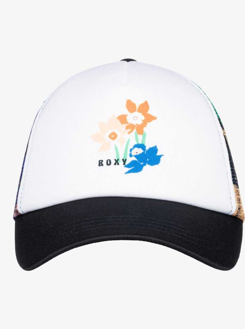 Chapeaux Roxy Donut Spain Trucker Femme Grise Foncé Fleur | 537081VQT