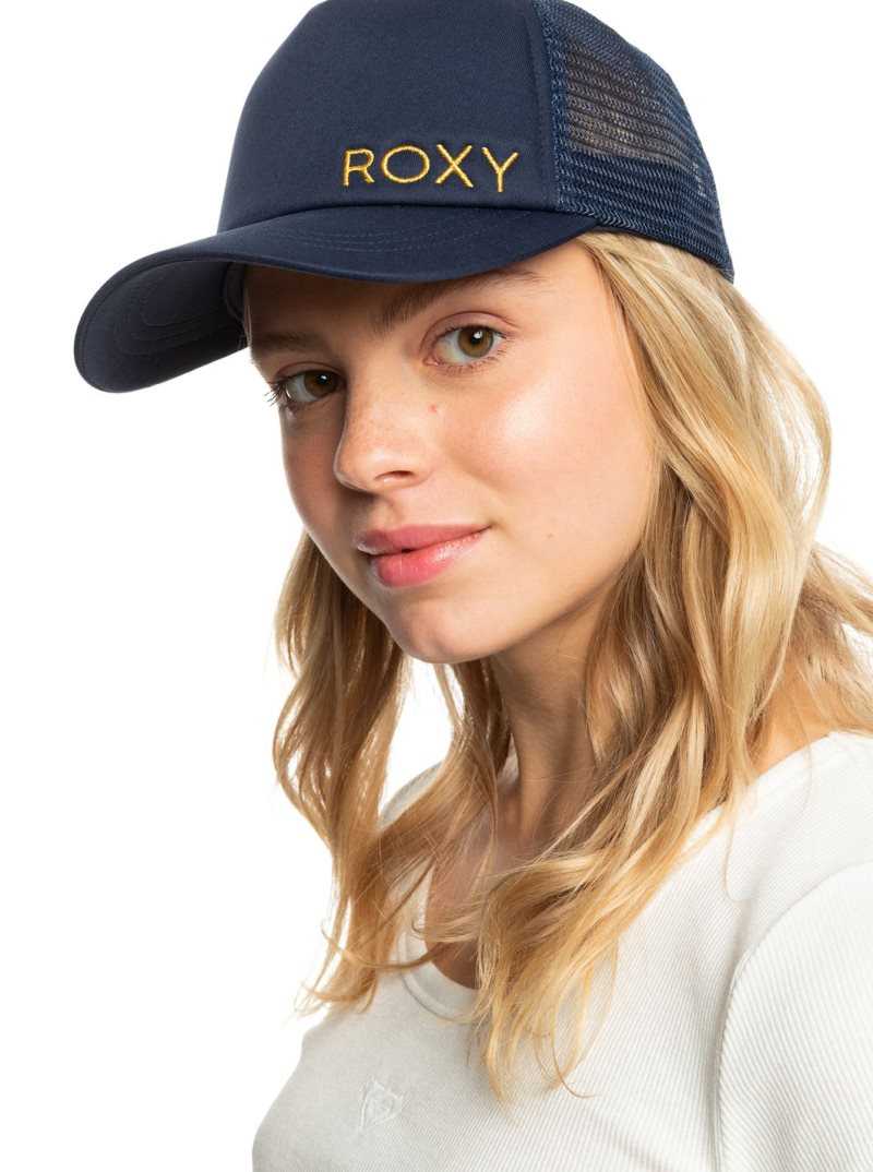 Chapeaux Roxy Finishline Trucker Femme Indigo | 625780WGU