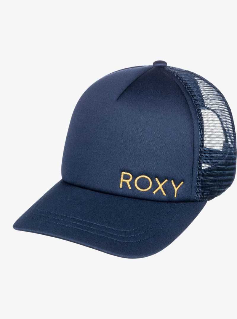 Chapeaux Roxy Finishline Trucker Femme Indigo | 625780WGU