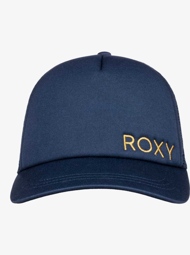 Chapeaux Roxy Finishline Trucker Femme Indigo | 625780WGU