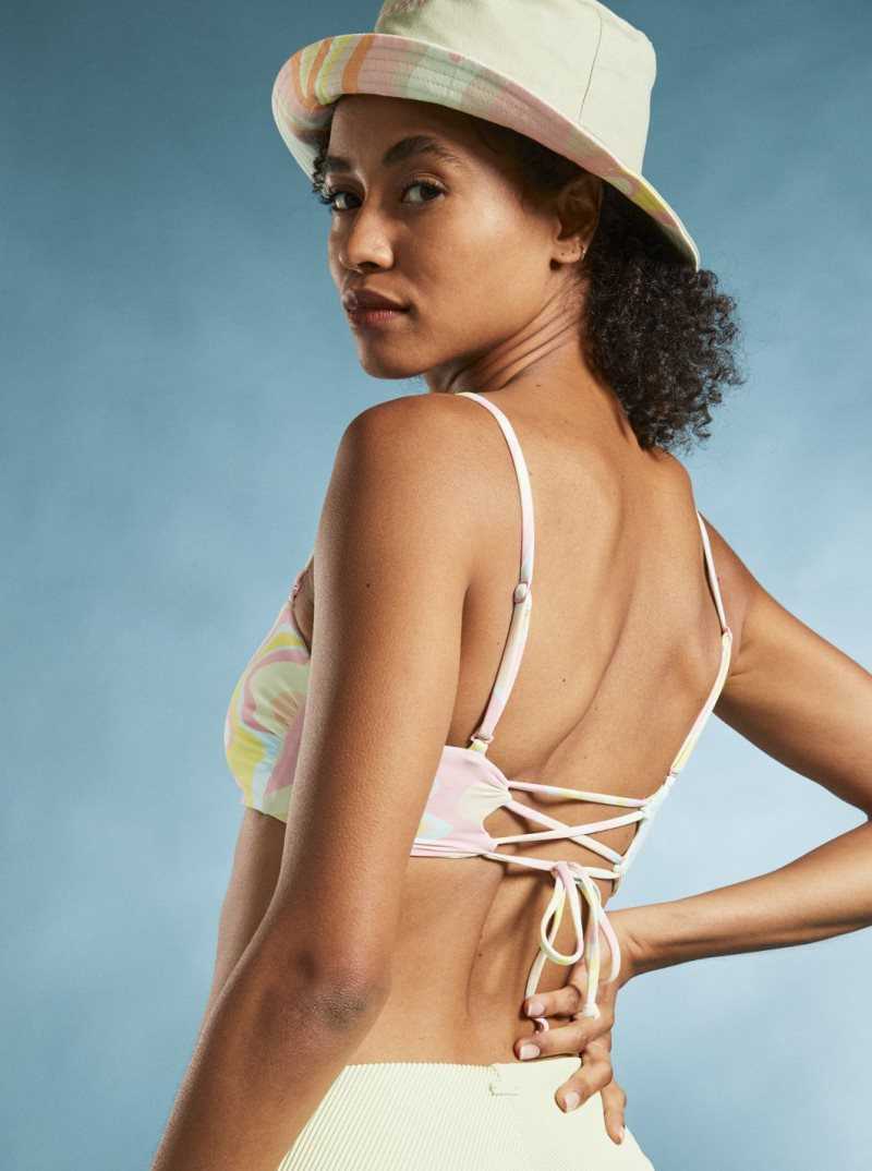 Chapeaux Roxy Jasmine Paradise Reversible Bucket Femme | 402791TUH