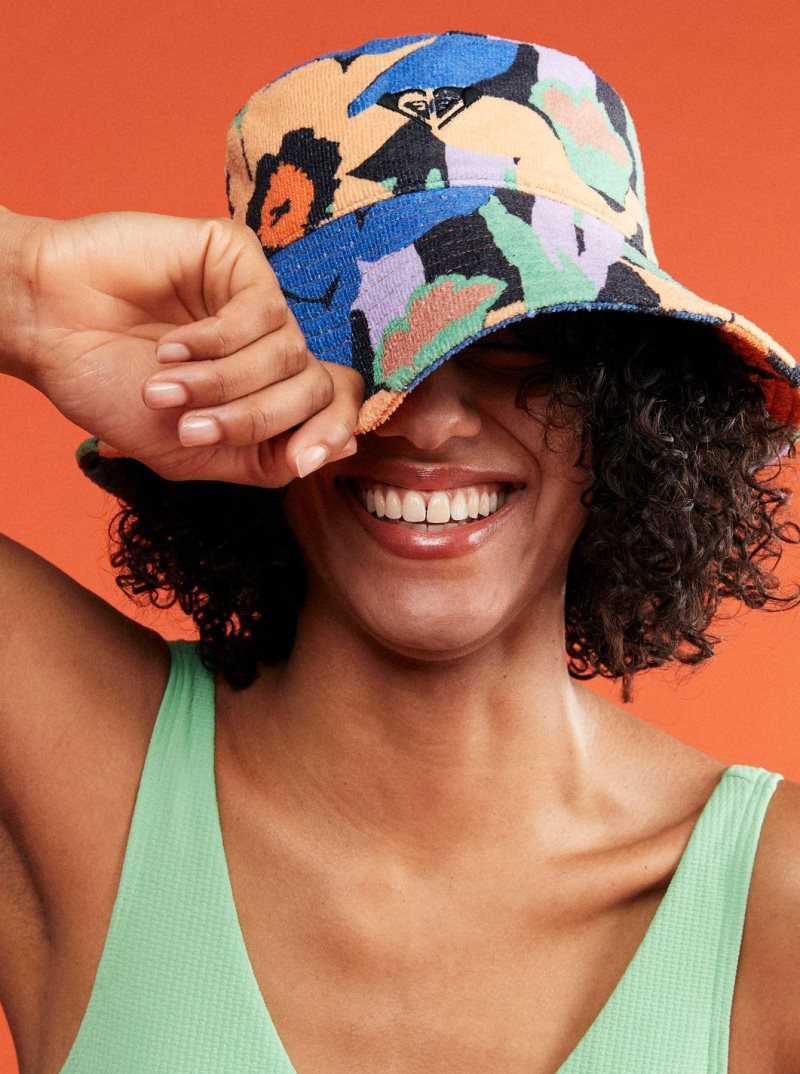 Chapeaux Roxy Mango Passion Bucket Femme Grise Foncé Fleur | 035924TAV