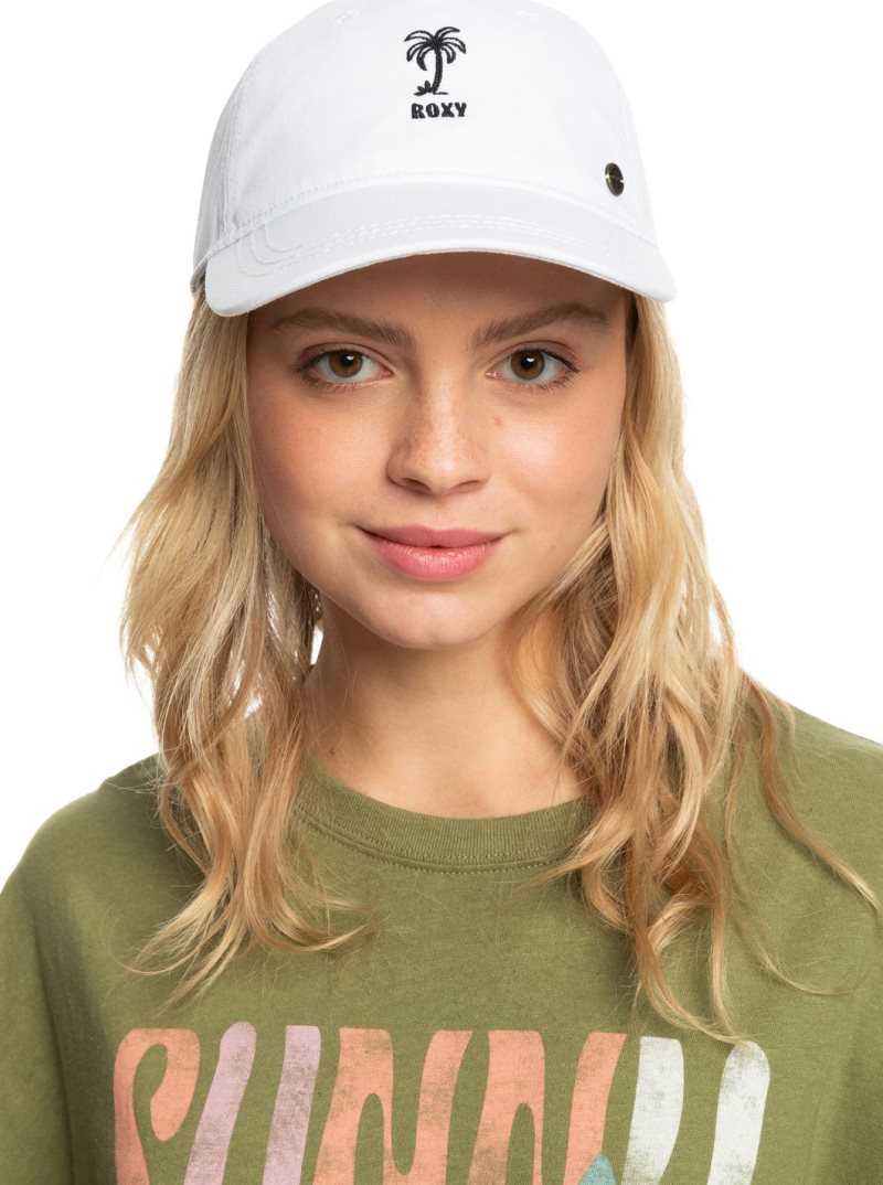 Chapeaux Roxy Next Level Baseball Femme Blanche | 492068PHA
