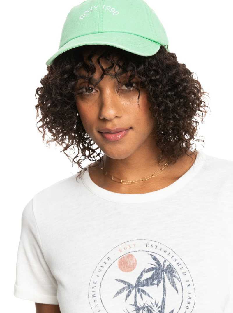 Chapeaux Roxy Toadstool Baseball Femme Vert | 250681NDV