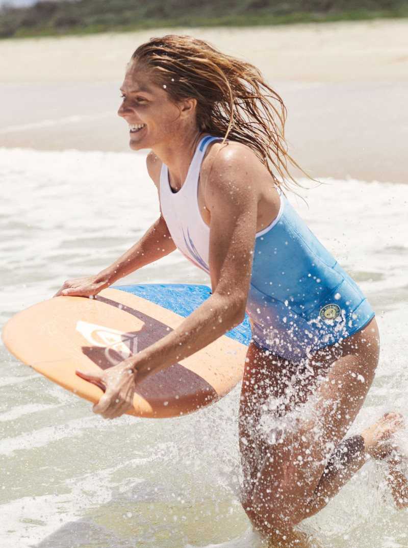 Combinaison En Néoprène Roxy 1.5/1.5 Pop Surf Back Zip Sans Manches Femme Bleu | 079164XQK