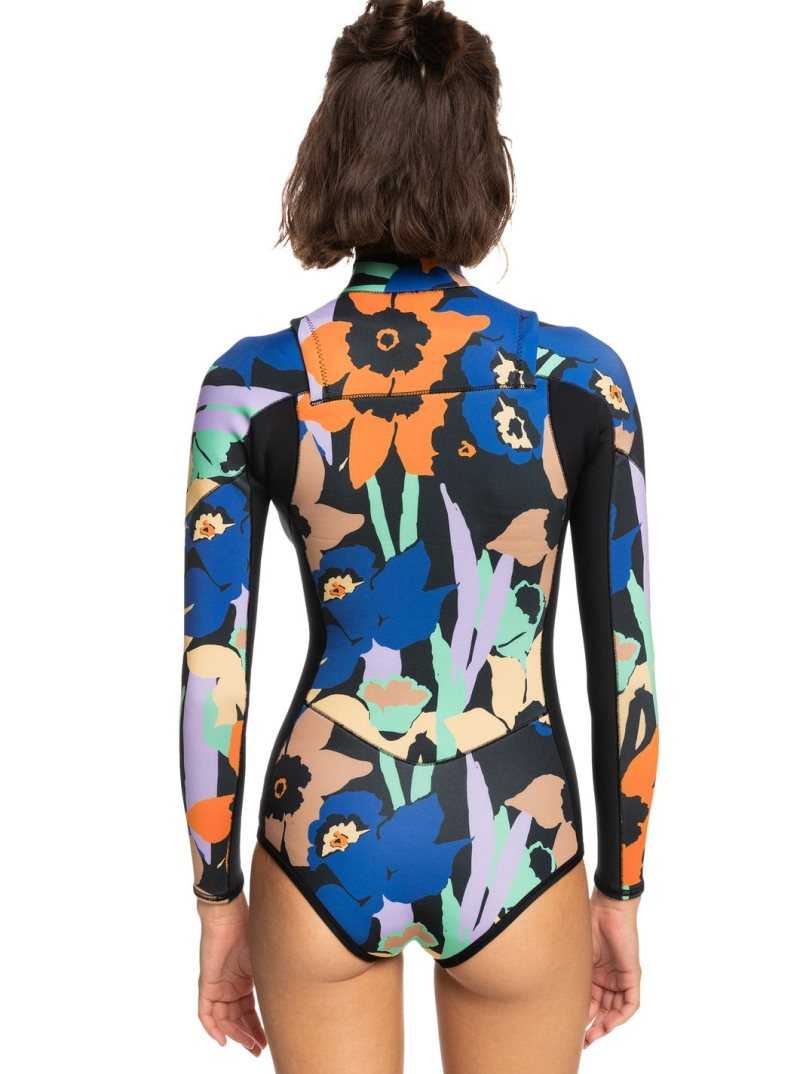 Combinaison En Néoprène Roxy 1.5mm Current Of Cool Long Sleeve Femme Grise Foncé | 428795GJF
