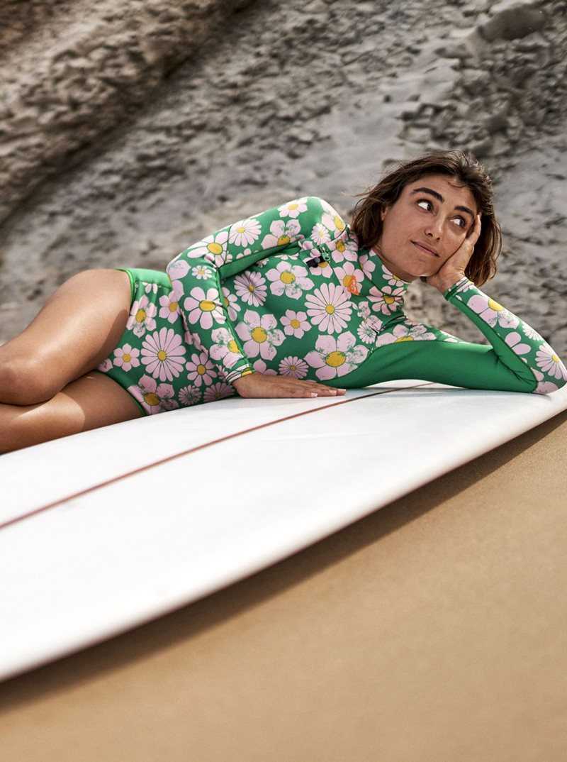 Combinaison En Néoprène Roxy 1.5mm POP SURF Cheeky Long Sleeve Femme | 934201ENL