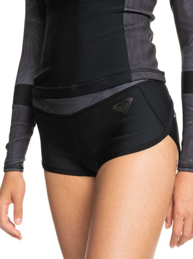 Combinaison En Néoprène Roxy 1mm Syncro Surf Shorts Femme Noir | 736192CPA