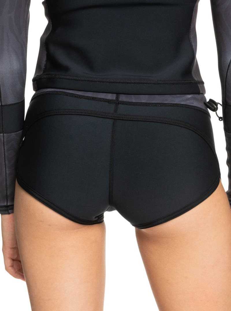 Combinaison En Néoprène Roxy 1mm Syncro Surf Shorts Femme Noir | 736192CPA