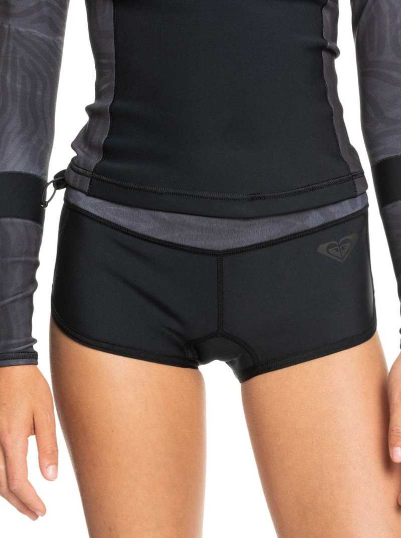 Combinaison En Néoprène Roxy 1mm Syncro Surf Shorts Femme Noir | 736192CPA