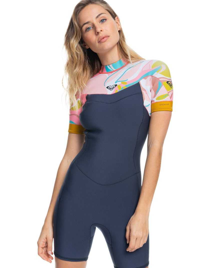 Combinaison En Néoprène Roxy 2/2mm Syncro S/SL Femme Corail Doré | 419380IWN