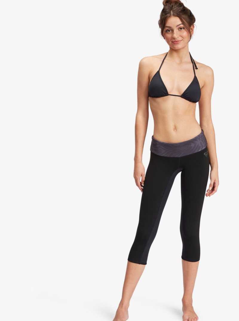 Combinaison En Néoprène Roxy Salt D'eau Surf Leggings Femme Noir | 964210IDG