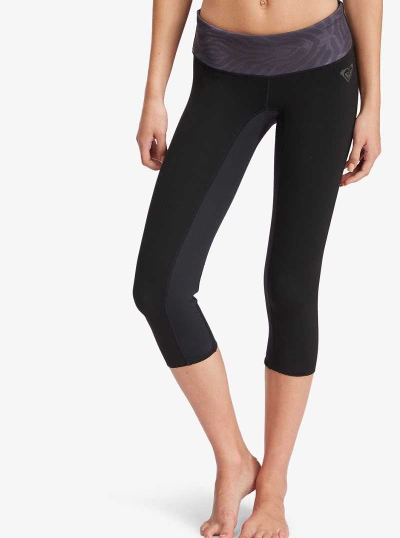 Combinaison En Néoprène Roxy Salt D\'eau Surf Leggings Femme Noir | 964210IDG