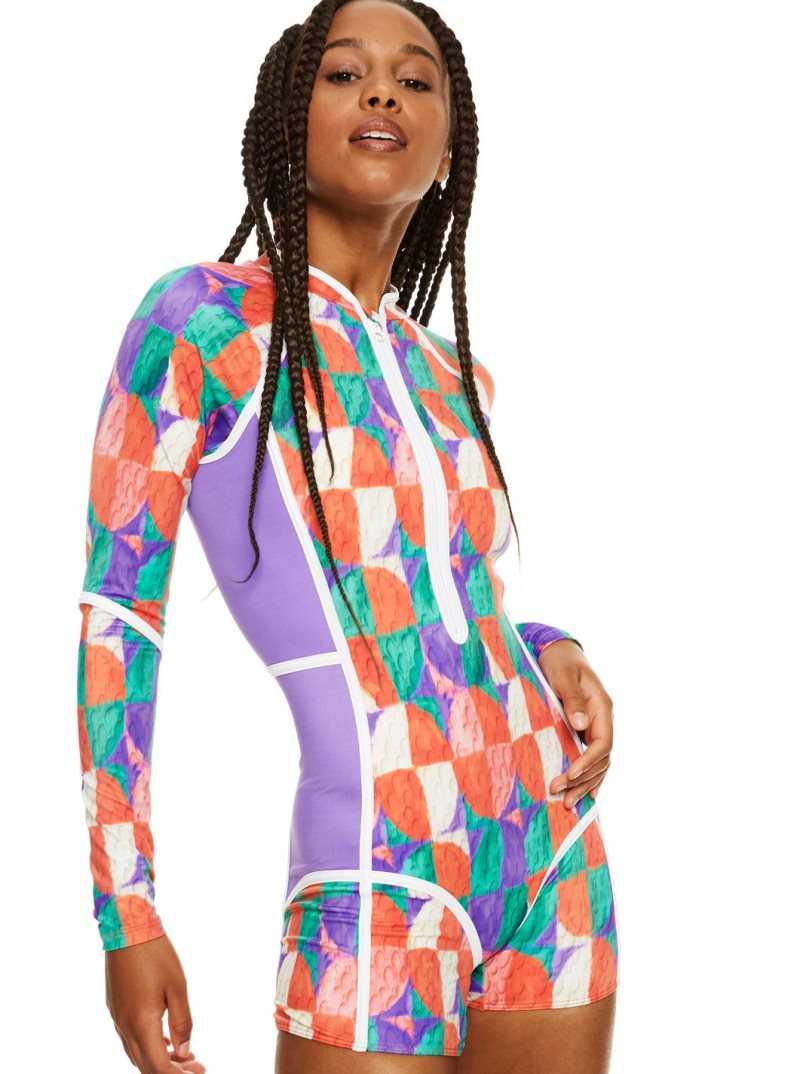 Combinaison En Néoprène Roxy Stella Jean Long Sleeve UPF 50 One-Piece Swimsuit Femme Vert | 760284POH