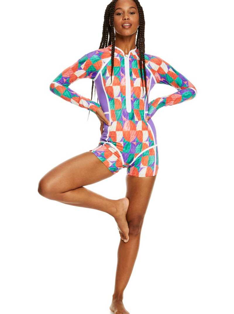 Combinaison En Néoprène Roxy Stella Jean Long Sleeve UPF 50 One-Piece Swimsuit Femme Vert | 760284POH