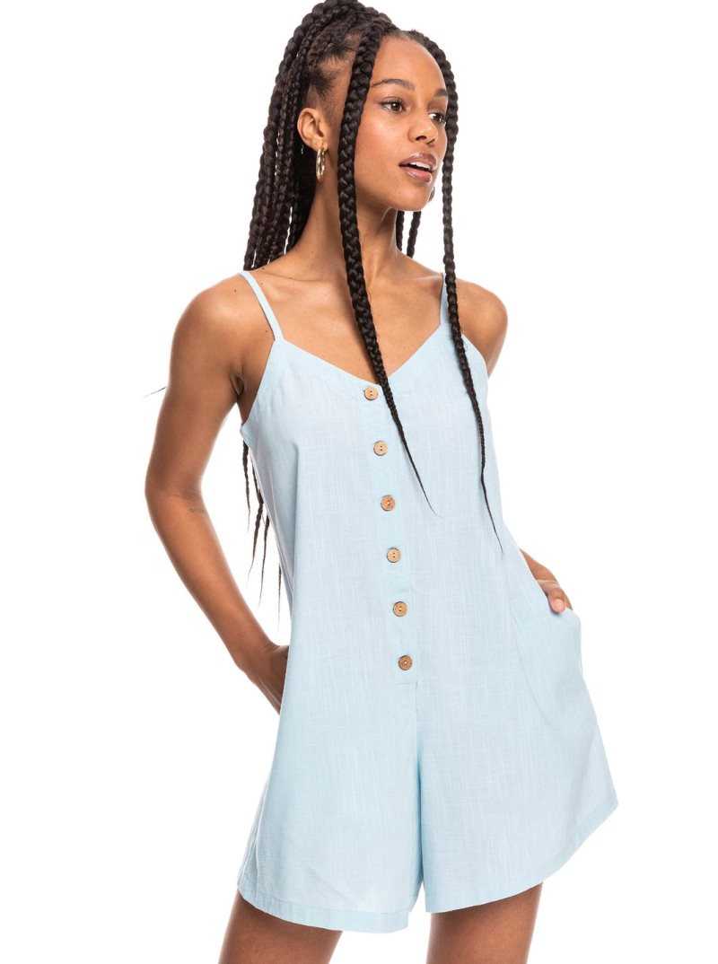 Combinaison Roxy Afterglow Lights Romper Femme Bleu | 154390LOR