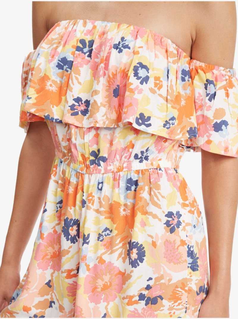 Combinaison Roxy Another Day Romper Femme Blanche | 206981OWE