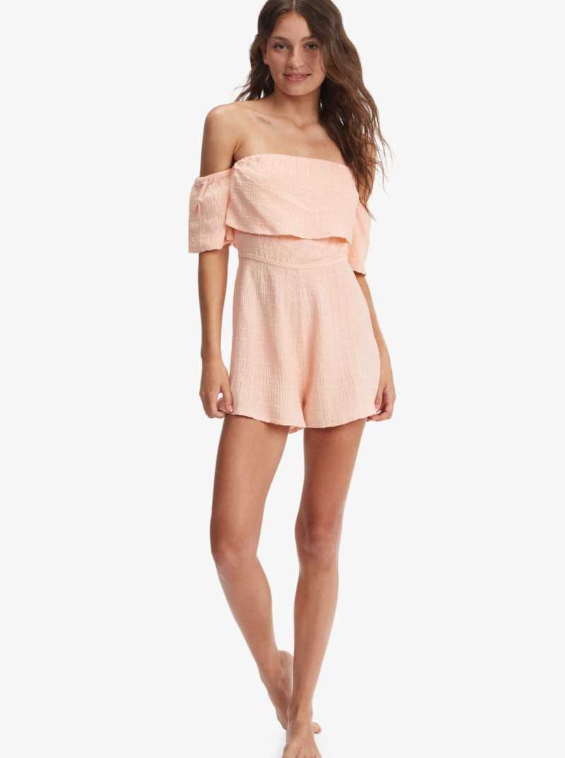 Combinaison Roxy Another Day Romper Femme Corail | 543786DHT