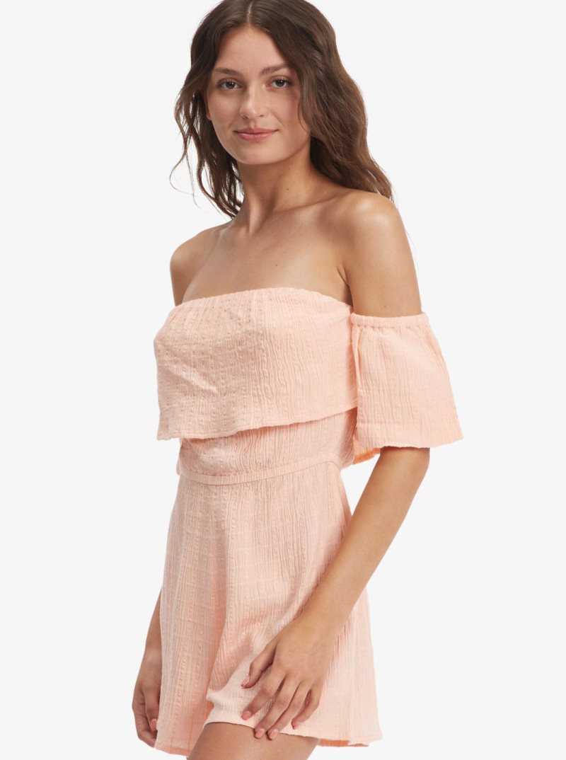 Combinaison Roxy Another Day Romper Femme Corail | 543786DHT