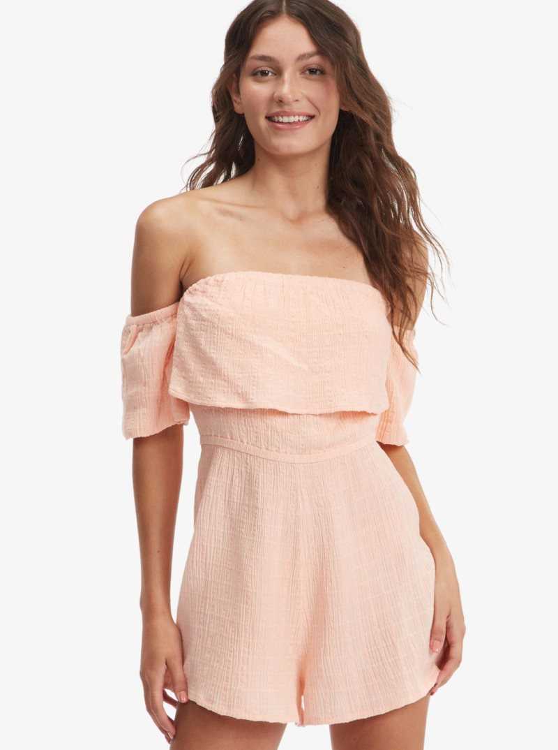 Combinaison Roxy Another Day Romper Femme Corail | 543786DHT