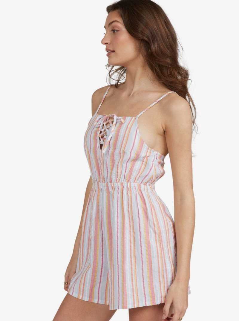 Combinaison Roxy Endless Love Romper Femme Bleu Stripes | 423061SIG