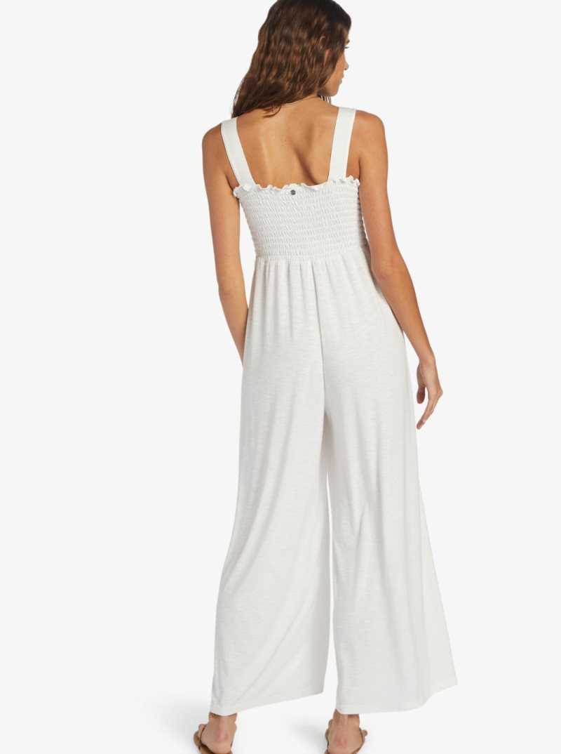 Combinaison Roxy Just Passing By Knit Robe Femme Blanche | 359876WPQ