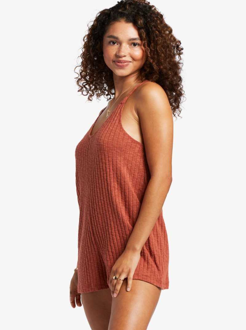 Combinaison Roxy On Our Way Knit V-Neck Romper Femme | 608371FTY